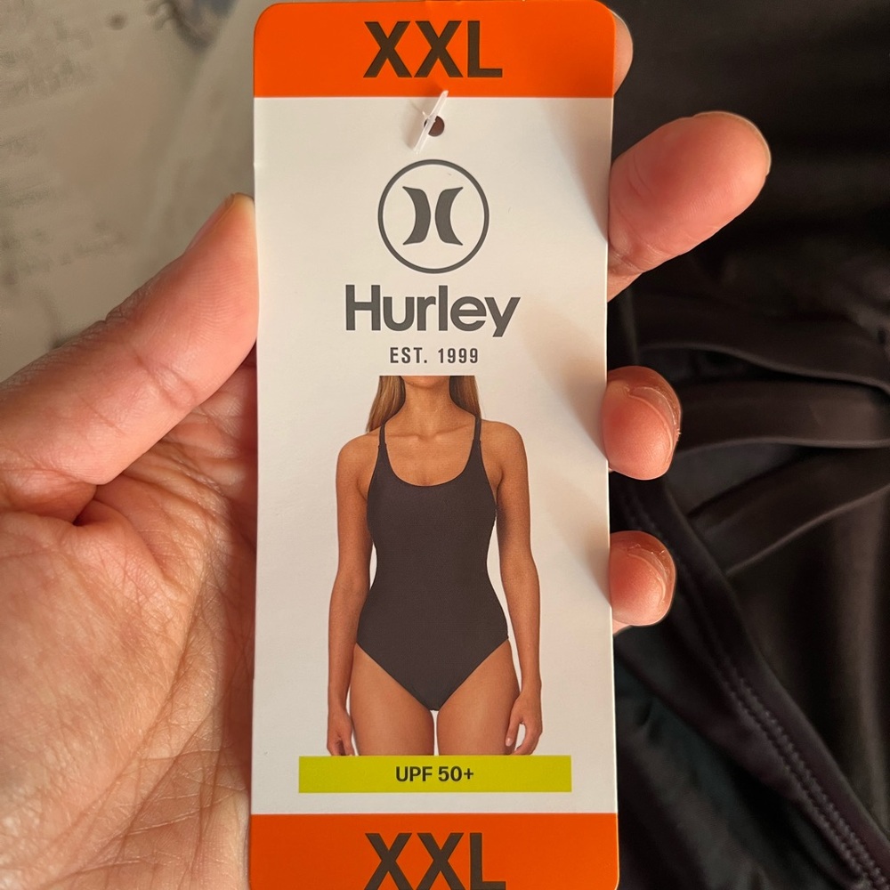 Hurley Black One-Piece Swimsuit Sleek Design